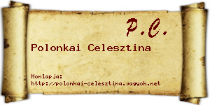 Polonkai Celesztina névjegykártya
